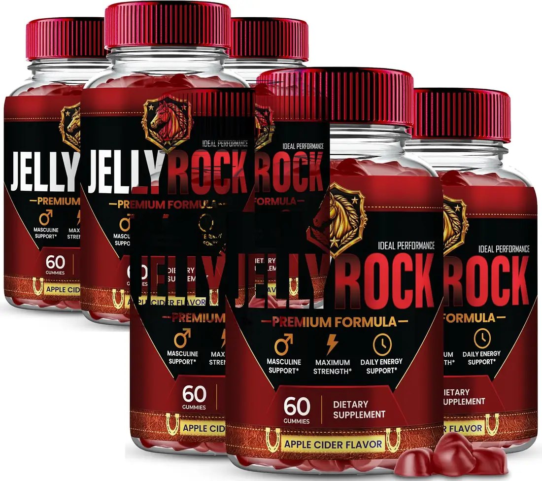 JellyRock Premium Formula, 6 jars of 60 gummies